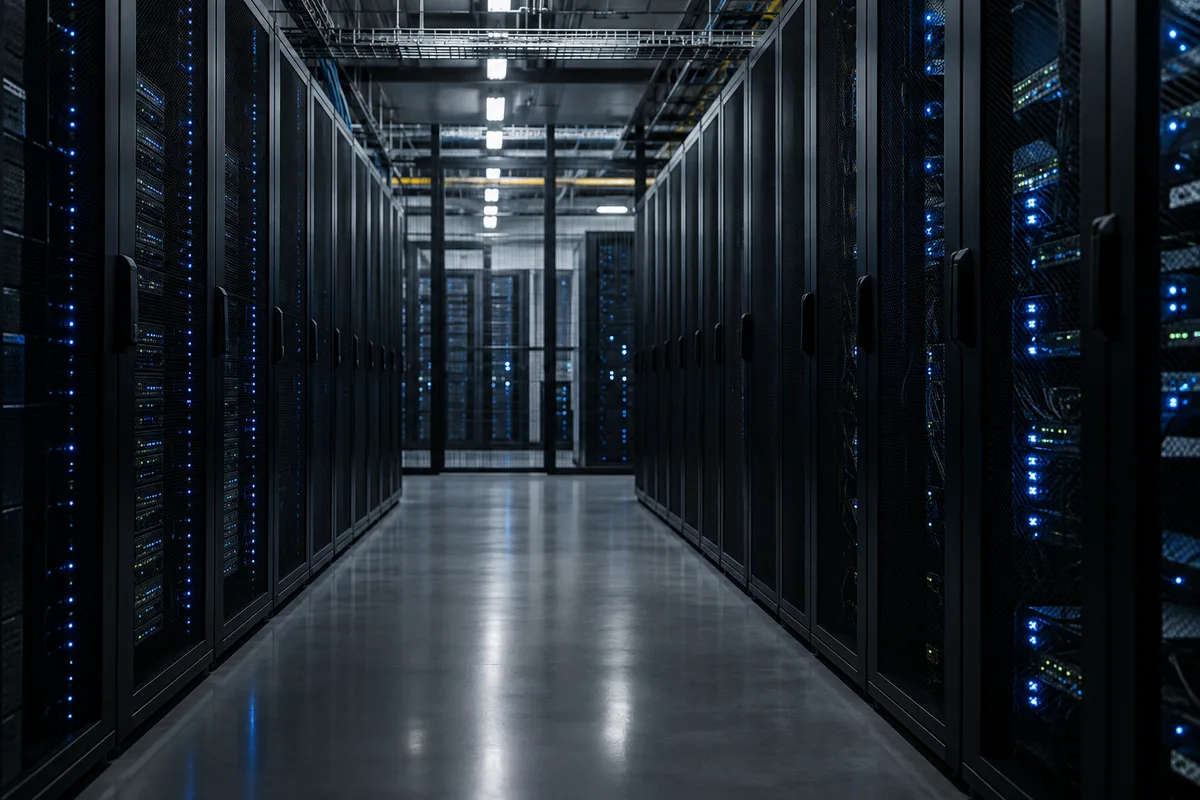 Server racks in a modern data center