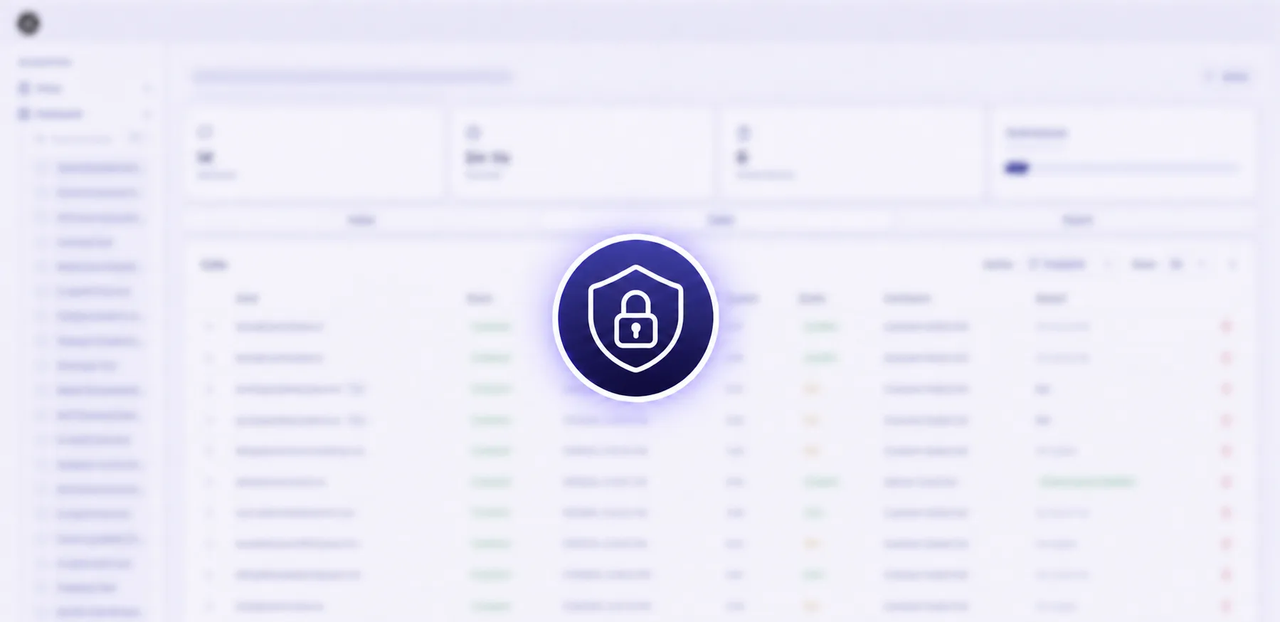 User Intuition research dashboard softly obscured behind a shield and padlock