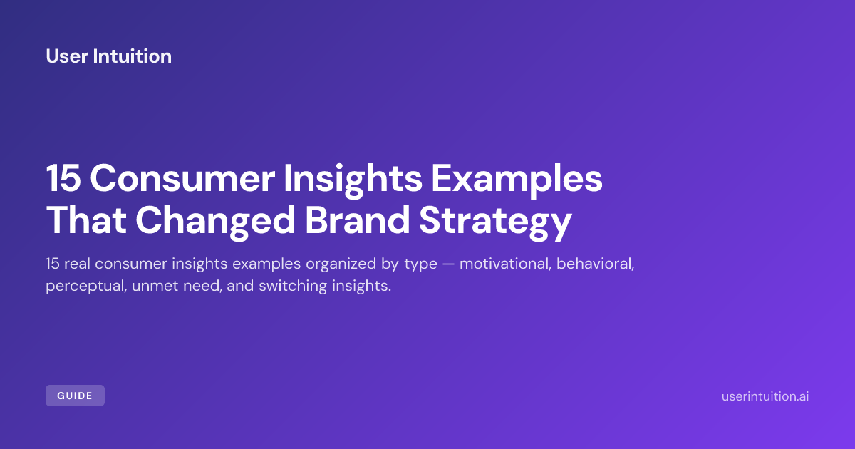 15 Consumer Insights Examples That Changed Brand Strategy