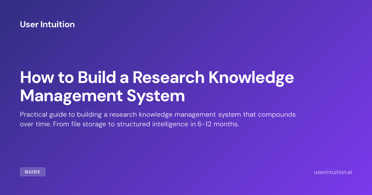 How to Build a Research Knowledge Management System