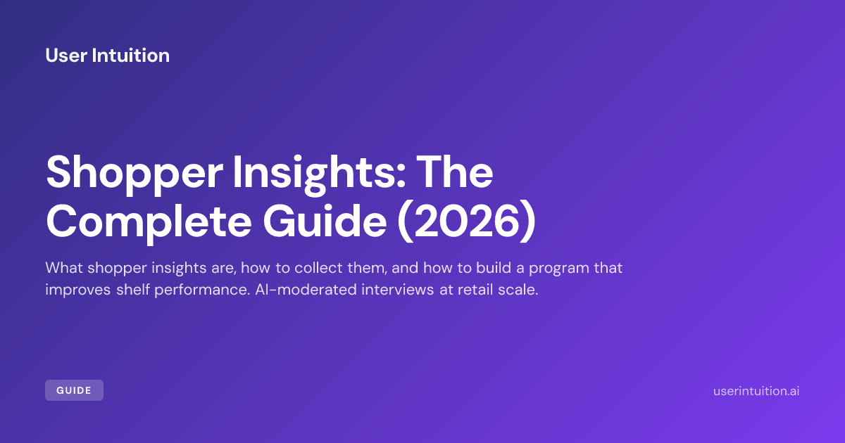 Shopper Insights: The Complete Guide (2026)