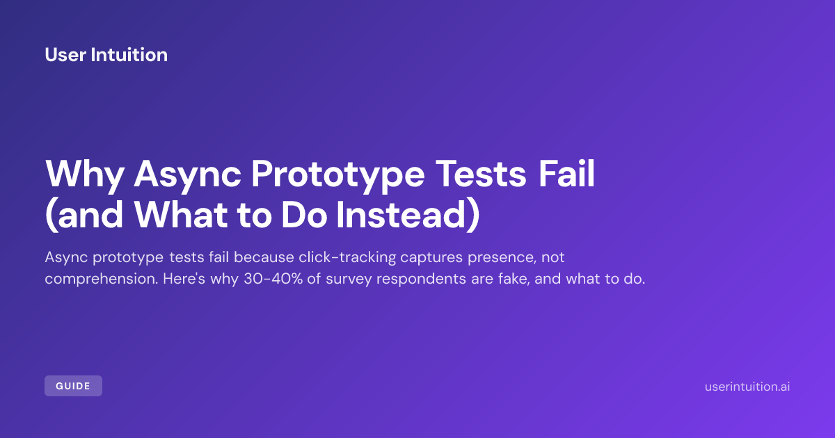 Mini Async Lab Why Async Prototype Tests Fail (and What to Do Instead)
