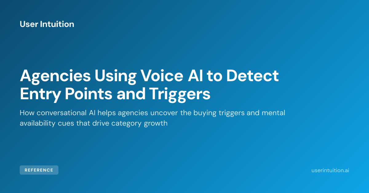 Agencies Using Voice AI to Detect Entry Points and Triggers