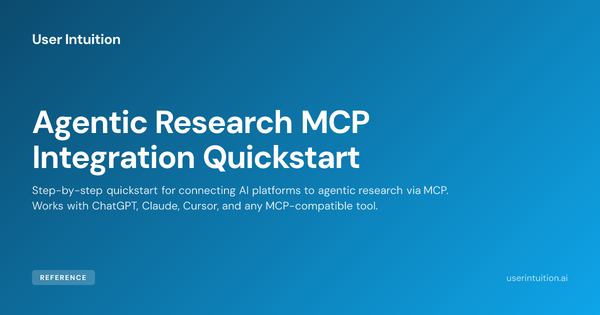 Agentic Research MCP Integration Quickstart