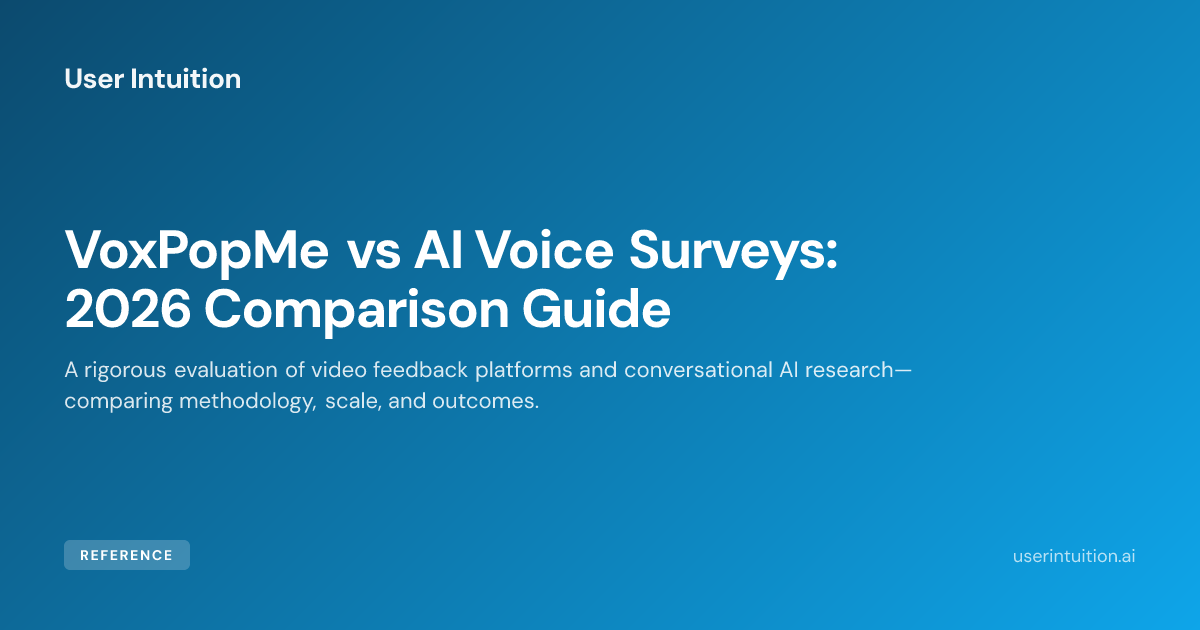 VoxPopMe vs AI Voice Surveys: 2026 Comparison Guide
